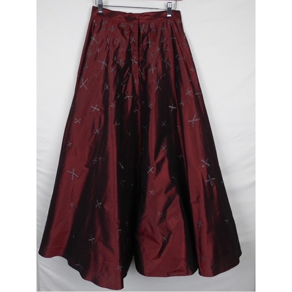 Vintage‎ Armand Ventilo Collection Silk A Maxi Skirt SZ 38(US SZ6) Embellished - Picture 5 of 6